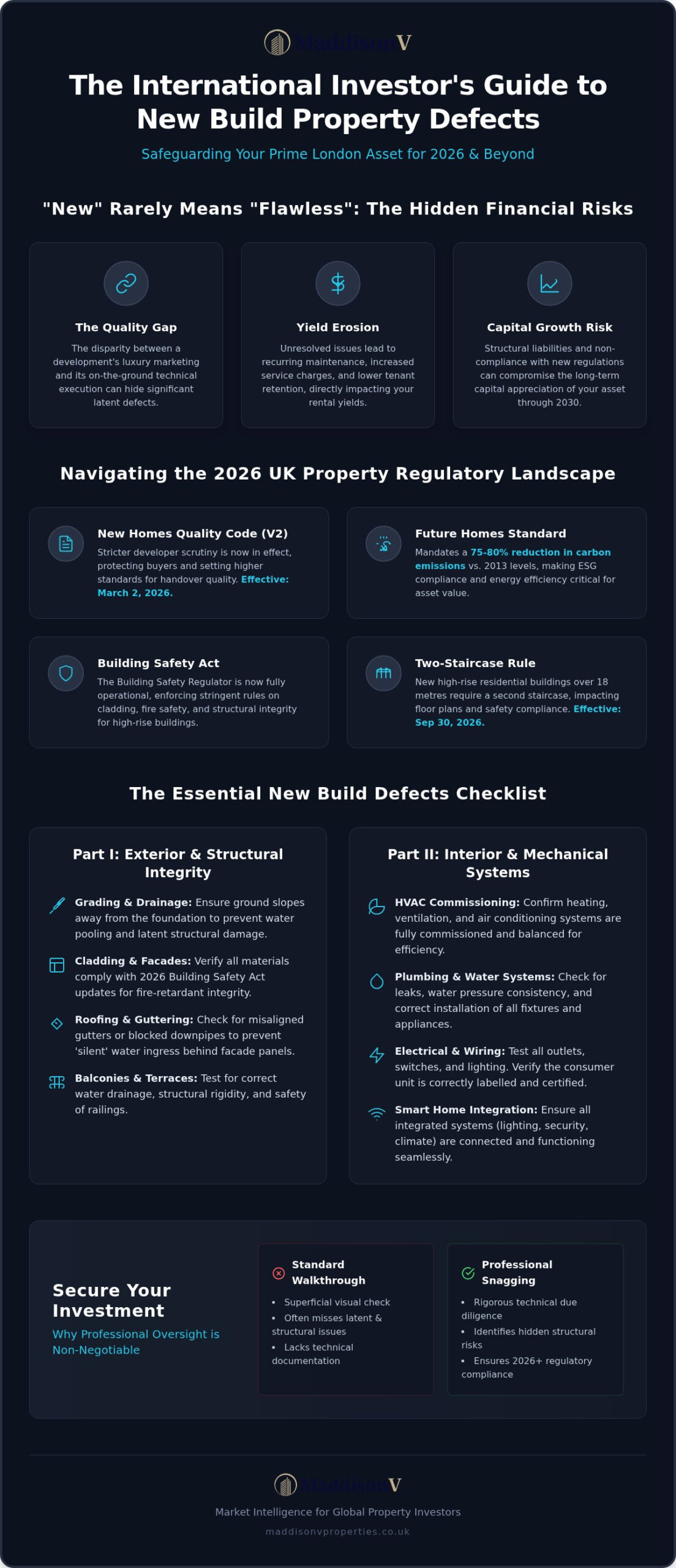 The 2026 New Build Property Defects Checklist: An Investor’s Guide to Prime Asset Protection